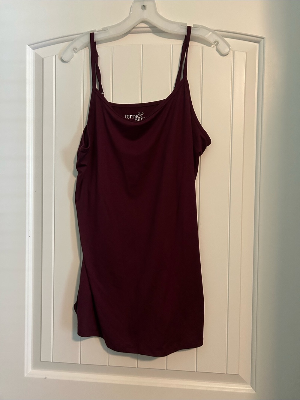 Terra & Sky Wine Burgundy Spaghetti Strap Camisole
